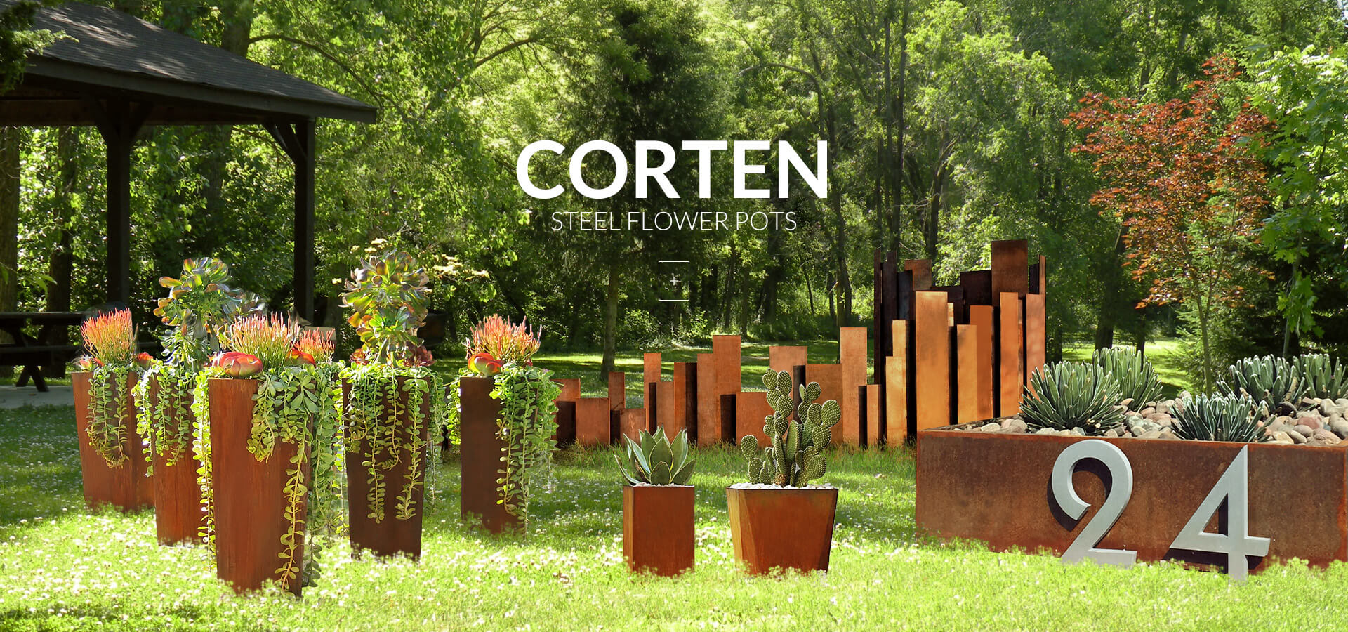 water feature corten steel factory