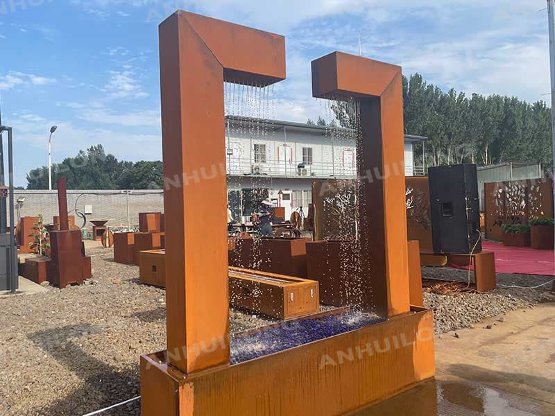 Small Corten Water Fountain For Gardening Articles United States