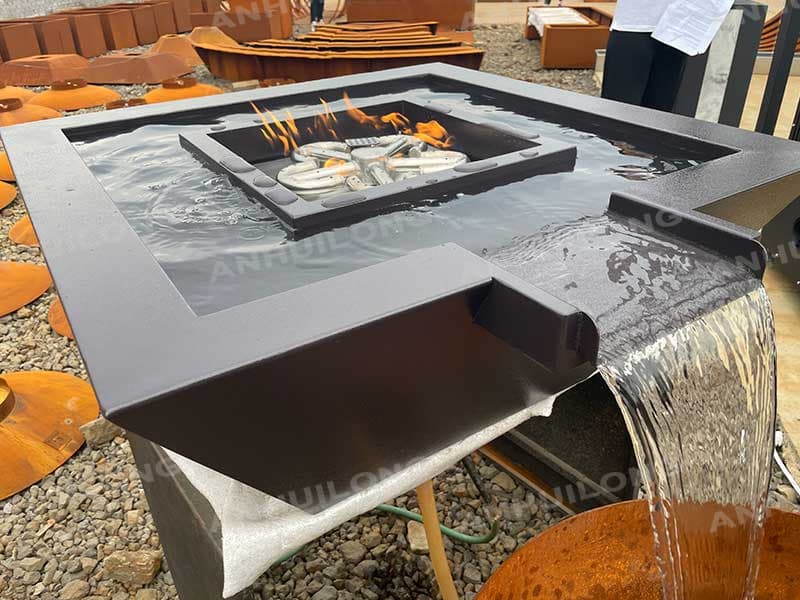Corten Outdoor Water Fountain For Garden Art Melbourne