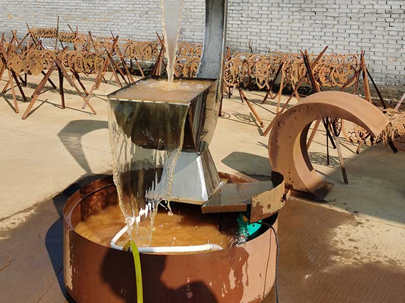 Corten Water Fountain For Municipal Projects London